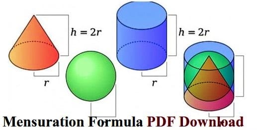 Mensuration Formula